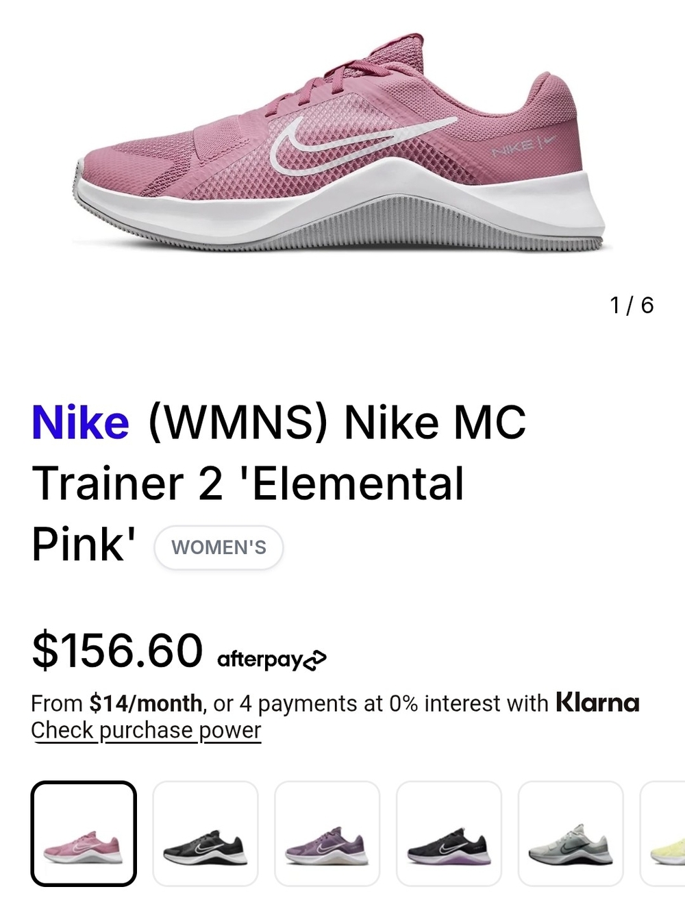 Nike MC Trainer 2 Women's Running Shoe - Elemental Pink